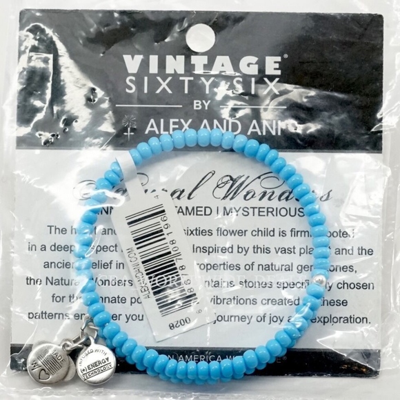 Alex and Ani Vintage 66 Sea Canopy Beaded Wrap Bracelet - Picture 1 of 1